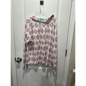 Filly Flair Southwest Aztec Print Hoodie Pullover‎ Sweatshirt XL